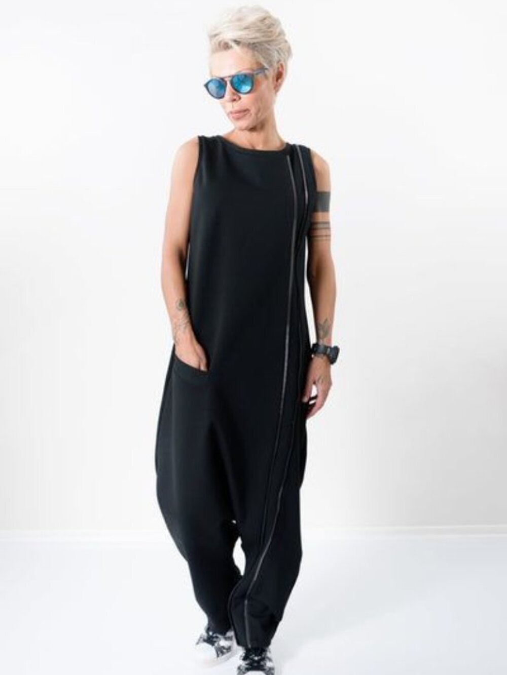 Lócker Room Avant Garde Jumpsuit | Lagenlook Slow Fashion | Plus Size